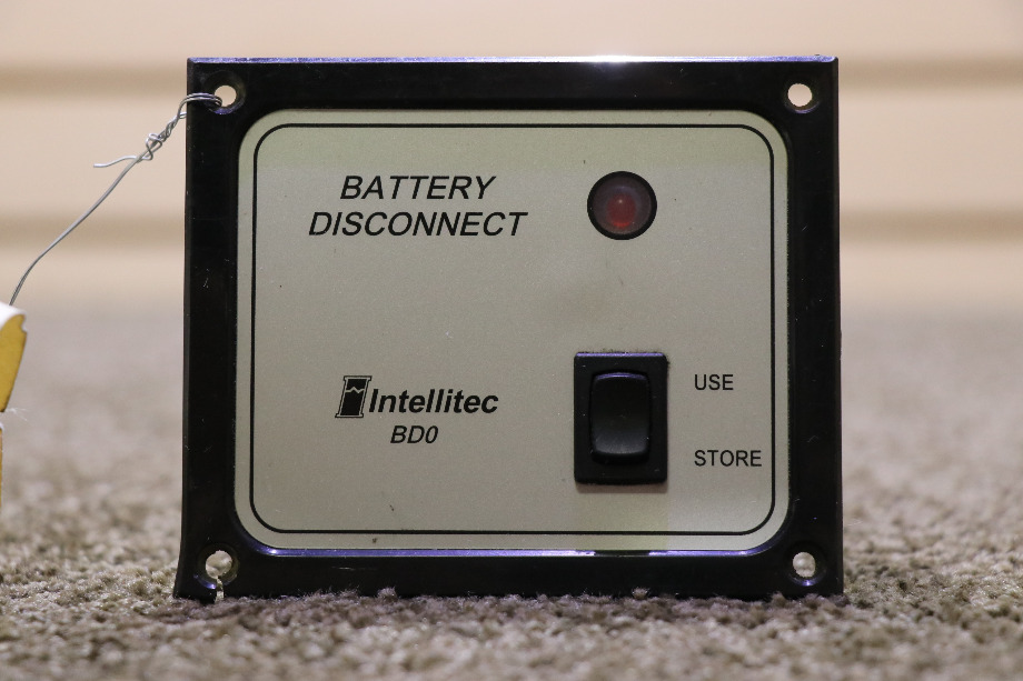 USED RV/MOTORHOME BATTERY DISCONNECT BD0 BY INTELLITEC 01-00066-004 SWITCH PANEL FOR SALE RV Components 