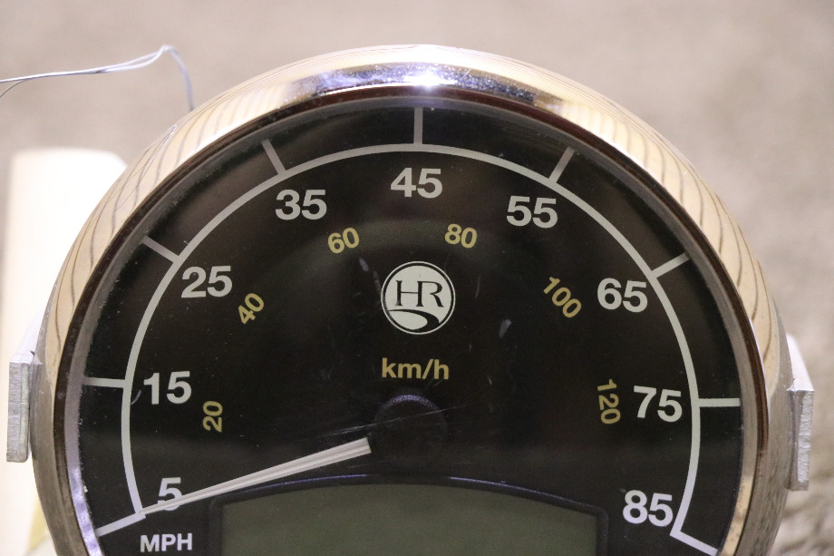 USED 8650-00009-19 CHROME HOLIDAY RAMBLER SPEEDOMETER DASH GAUGE RV PARTS FOR SALE RV Components 