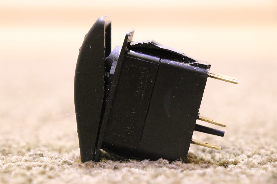 USED V8D1 BLACK ROCKER DASH SWITCH RV/MOTORHOME PARTS FOR SALE RV Components 