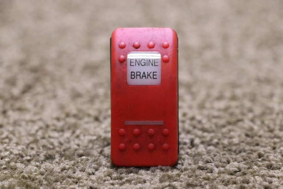 USED RV RED ENGINE BRAKE DASH SWITCH FOR SALE RV Components 