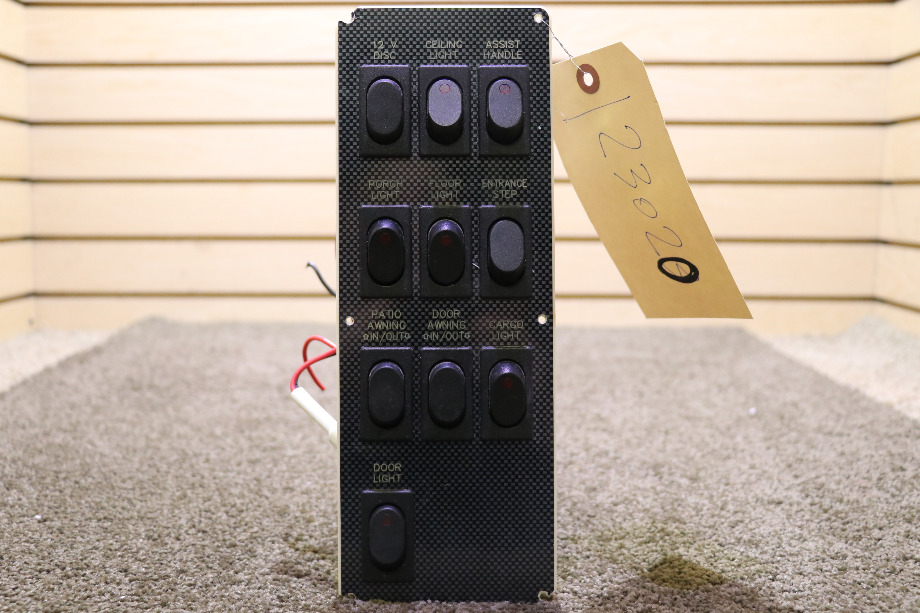 USED MOTORHOME 10 SWITCH DASH PANEL AL01122 FOR SALE RV Components 