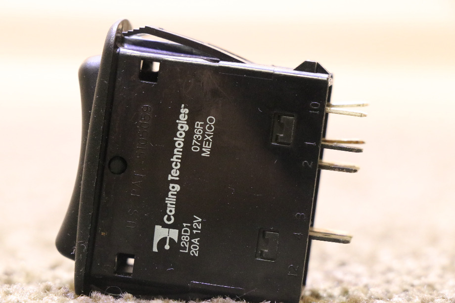 USED RV/MOTORHOME VISOR DASH SWITCH L28D1 FOR SALE RV Components 