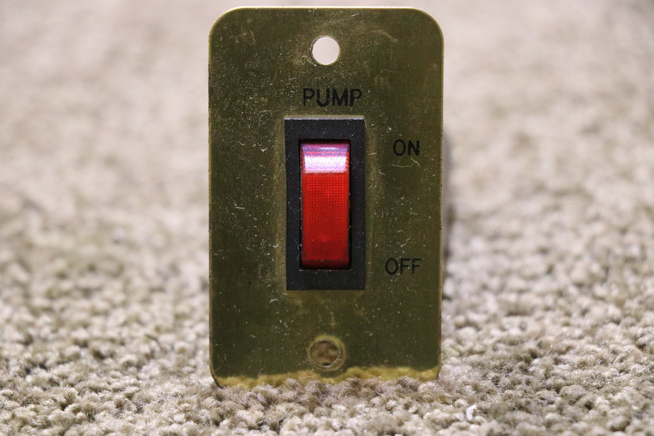 USED RV/MOTORHOME PUMP ON / OFF SWITCH PANEL FOR SALE RV Components 