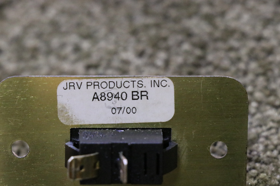 USED A8940BR JRV PRODUCTS ON / OFF SWITCH PANEL MOTORHOME PARTS FOR SALE RV Components 