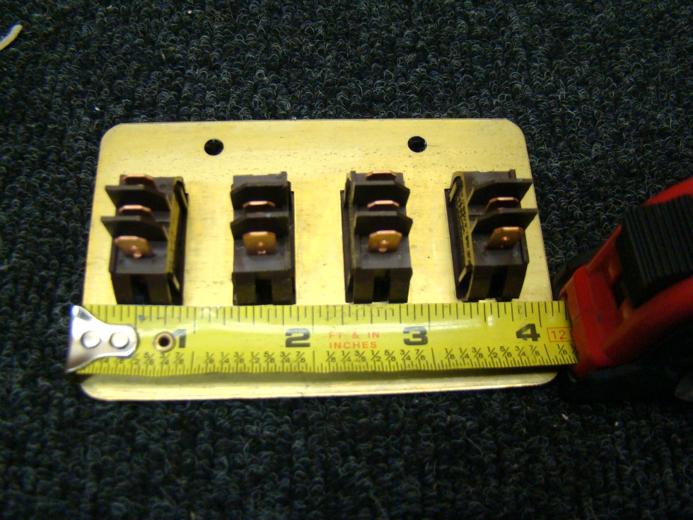 NEW/OLD STOCK RV/MOTORHOME SIGMA 4 WAY GOLD/BROWN LIGHT PLATE SWITCH P/N: 4.128.745 PRICE:$58.00  RV Components 