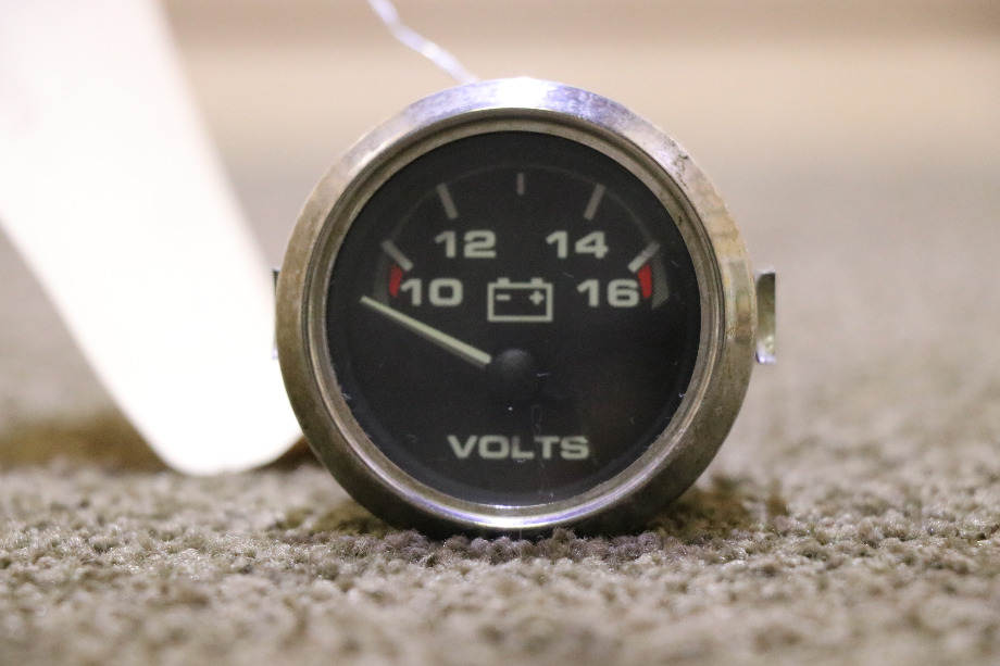 USED RV CHROME VOLTMETER DASH GAUGE FOR SALE RV Components 