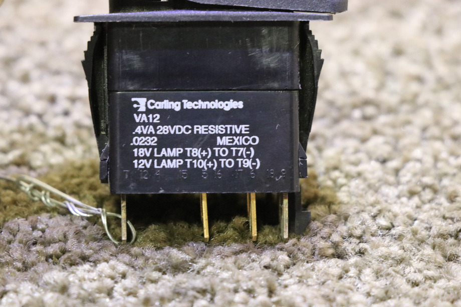USED MOTORHOME CRUISE ON / OFF DASH SWITCH VA12 FOR SALE RV Components 