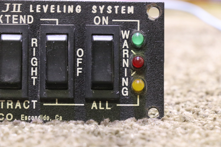 USED RV RVA JII LEVELING SYSTEM SWITCH PANEL FOR SALE RV Components 