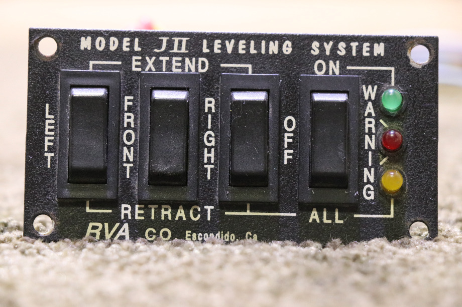 USED RV RVA JII LEVELING SYSTEM SWITCH PANEL FOR SALE RV Components 