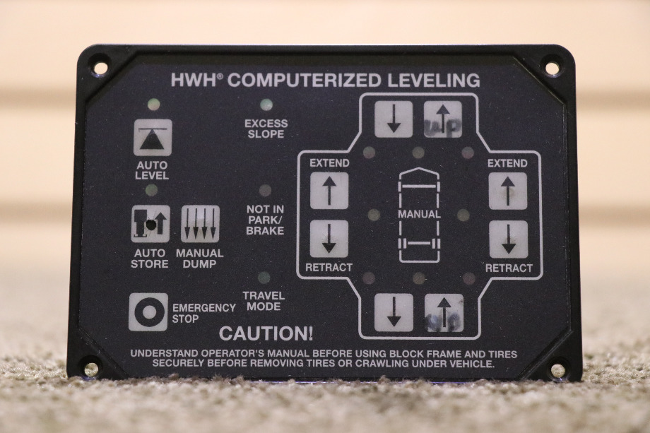 USED AP35977 HWH COMPUTERIZED LEVELING TOUCH PAD MOTORHOME PARTS FOR SALE RV Components 