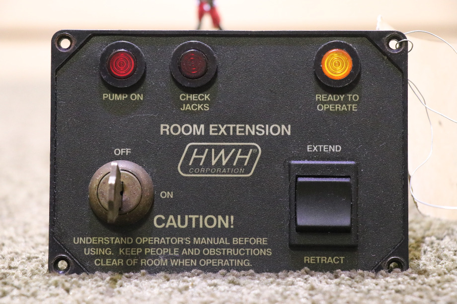 USED HWH AP18932 ROOM EXTENSION SWITCH PANEL WITH KEY MOTORHOME PARTS FOR SALE RV Components 