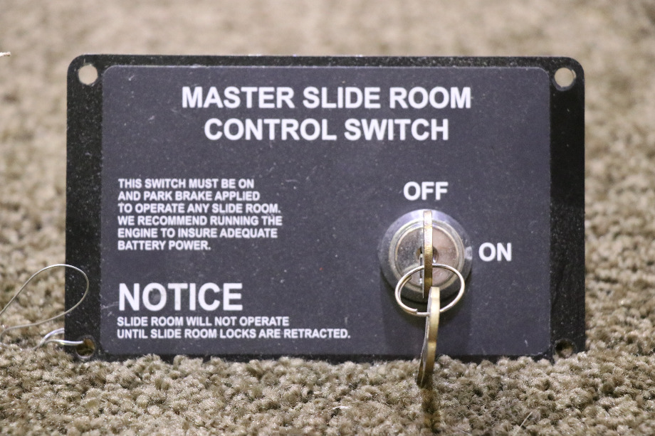 USED MASTER SLIDE ROOM CONTROL SWITCH PANEL MOTORHOME PARTS FOR SALE RV Components 