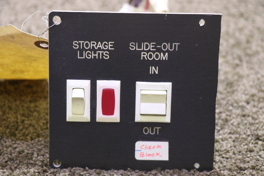 USED SLIDE-OUT ROOM & STORAGE LIGHTS SWITCH PANEL MOTORHOME PARTS FOR SALE RV Components 