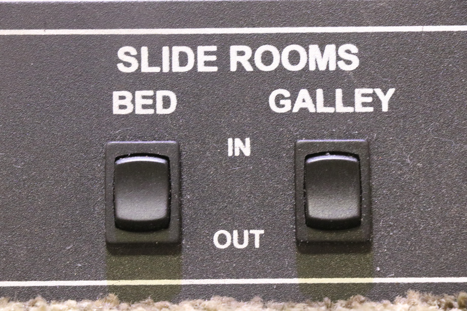 USED MOTORHOME SLIDE ROOMS BED & GALLEY SWITCH PANEL FOR SALE RV Components 