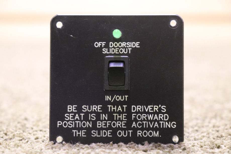USED NM01378 OFF DOORSIDE SLIDE OUT IN/OUT SWITCH PANEL RV/MOTORHOME PARTS FOR SALE RV Components 