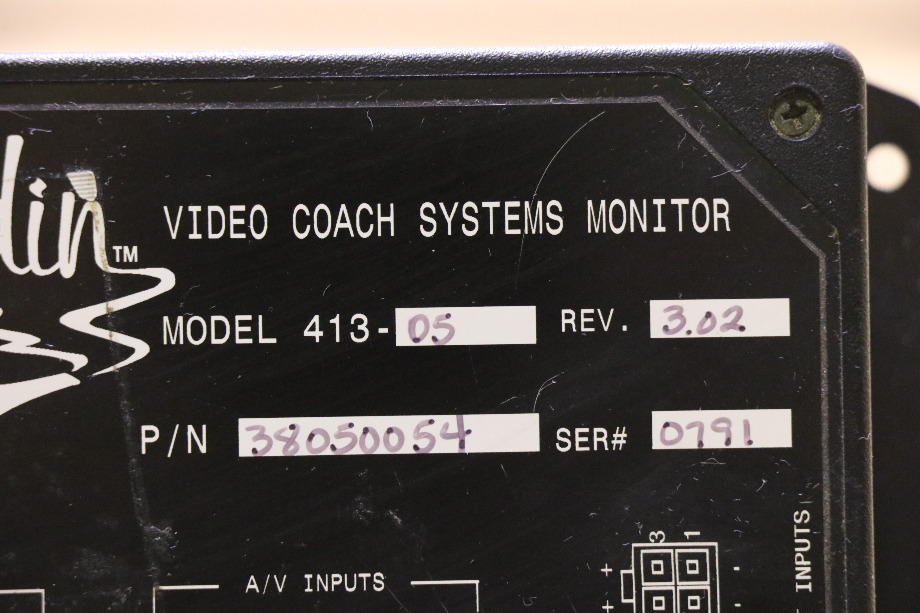 USED MOTORHOME 38050054 ALADDIN VIDEO COACH SYSTEMS MONITOR FOR SALE RV Components 