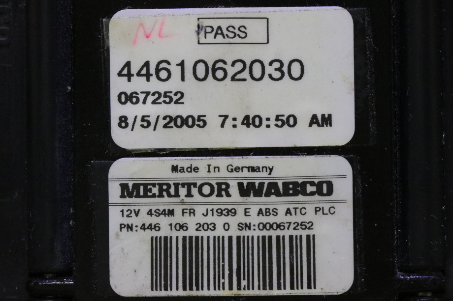 USED MERITOR WABCO ABS CONTROL BOARD 4461062030 RV/MOTORHOME PARTS FOR SALE RV Components 