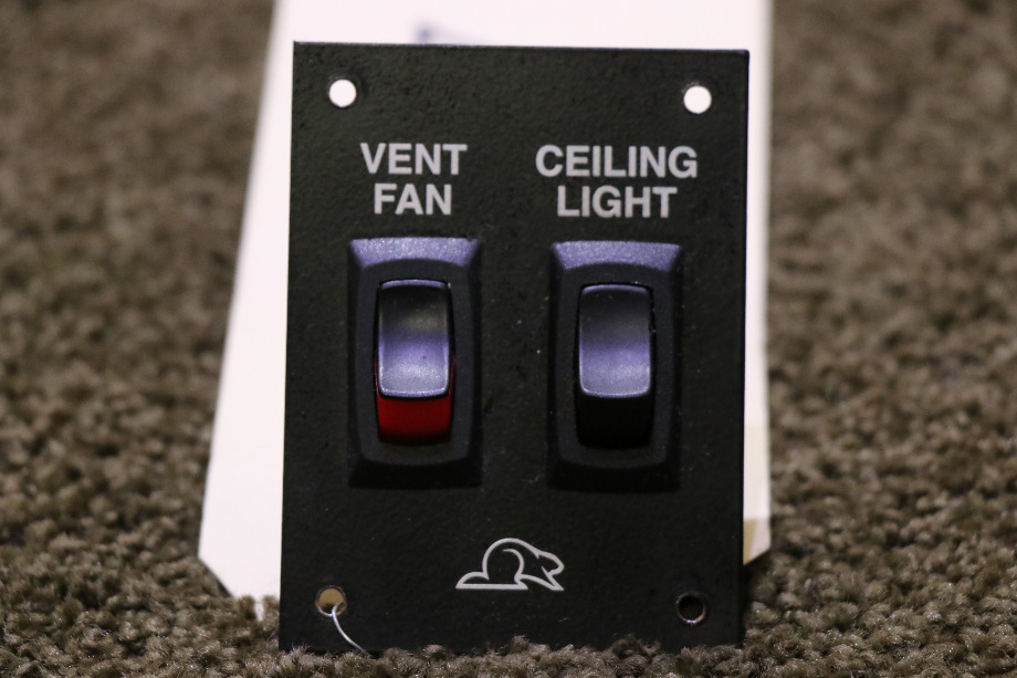 USED BEAVER VENT FAN & CEILING LIGHT SWITCH PANEL RV PARTS FOR SALE RV Components 