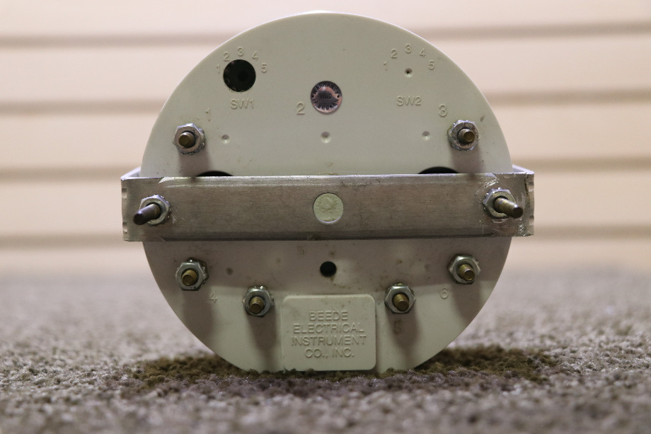 USED 3 IN 1 TACH / VOLTS / OIL PRESS DASH GAUGE RV/MOTORHOME PARTS FOR SALE RV Components 
