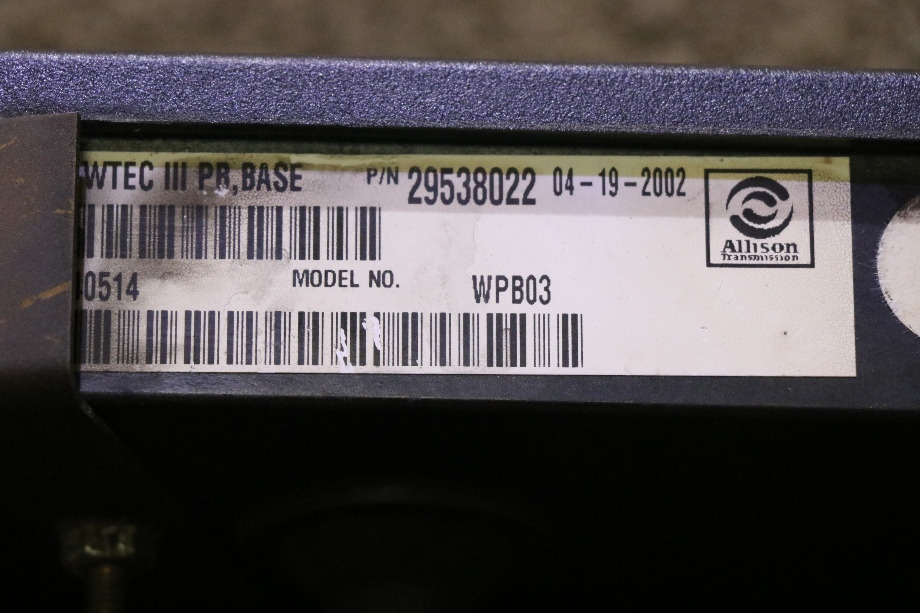 USED ALLISON TRANSMISSION 29538022 SHIFT SELECTOR TOUCH PAD RV/MOTORHOME PARTS FOR SALE RV Components 