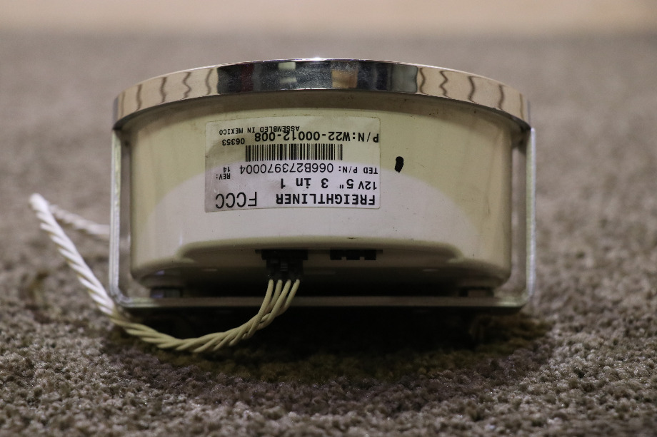 USED RV/MOTORHOME W22-00012-008 FREIGHTLINER 3 IN 1 TACHOMETER / FUEL / VOLT DASH GAUGE FOR SALE RV Components 