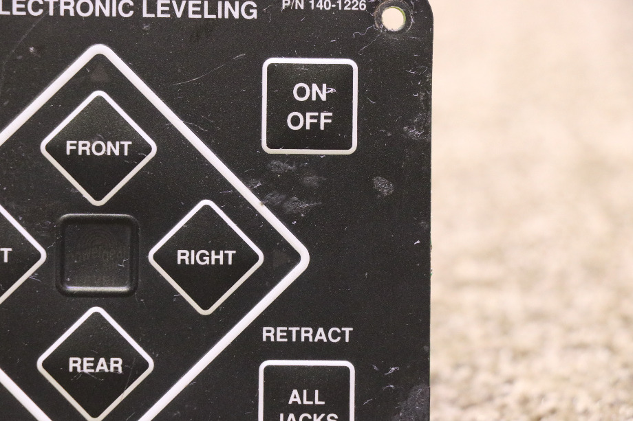 USED POWER GEAR 140-1226 ELECTRONIC LEVELING TOUCH PAD MOTORHOME PARTS FOR SALE RV Components 