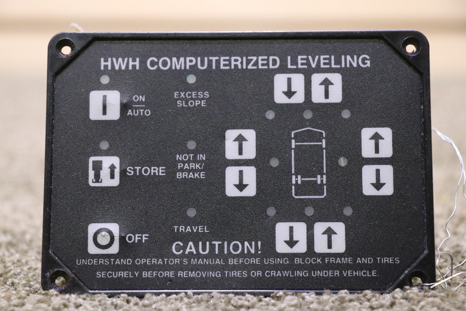 USED MOTORHOME HWH COMPUTERIZED LEVELING TOUCH PAD FOR SALE RV Components 