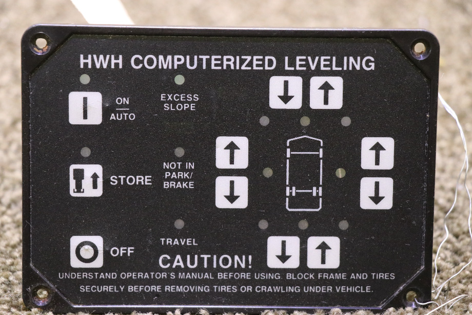 USED MOTORHOME HWH COMPUTERIZED LEVELING TOUCH PAD FOR SALE RV Components 