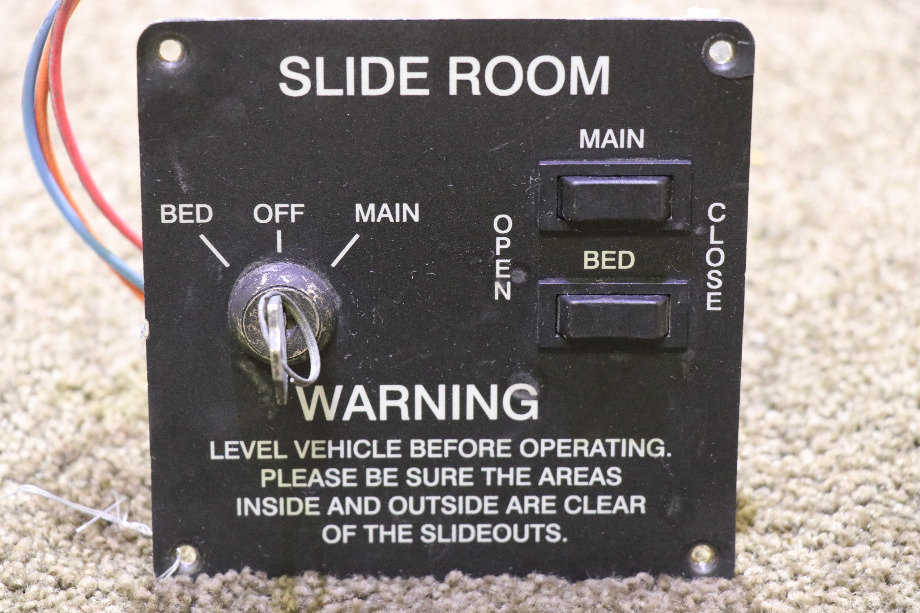 USED RV/MOTORHOME JRV A3242BL SLIDE ROOM SWITCH & KEY PANEL FOR SALE RV Components 
