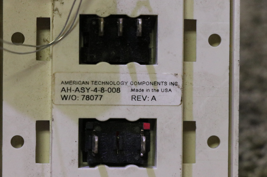 USED RV/MOTORHOME AH-ASY-4-8-008 GENERATOR SWITCH PANEL FOR SALE RV Components 