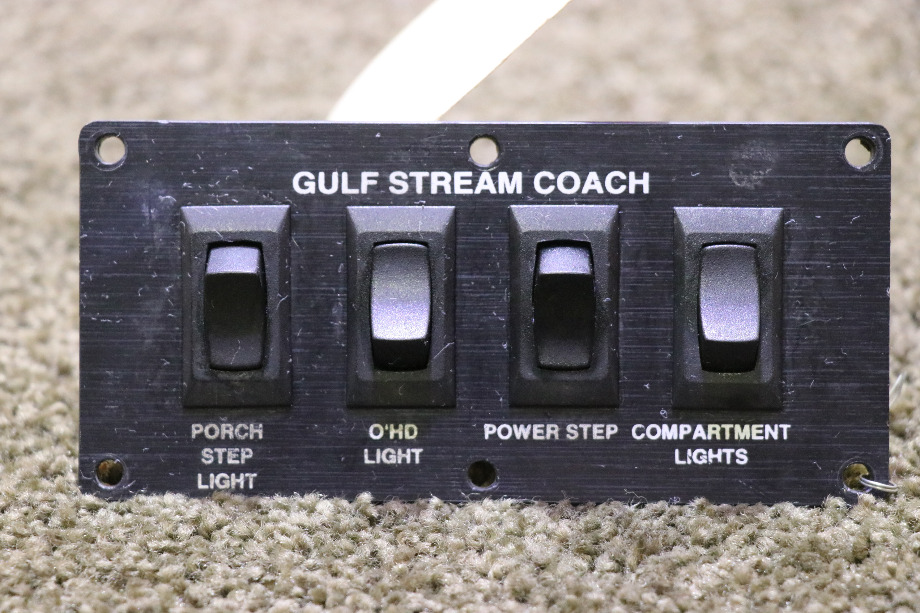 USED GULFSTREAM COACH 4 SWITCH PANEL MOTORHOME PARTS FOR SALE RV Components 