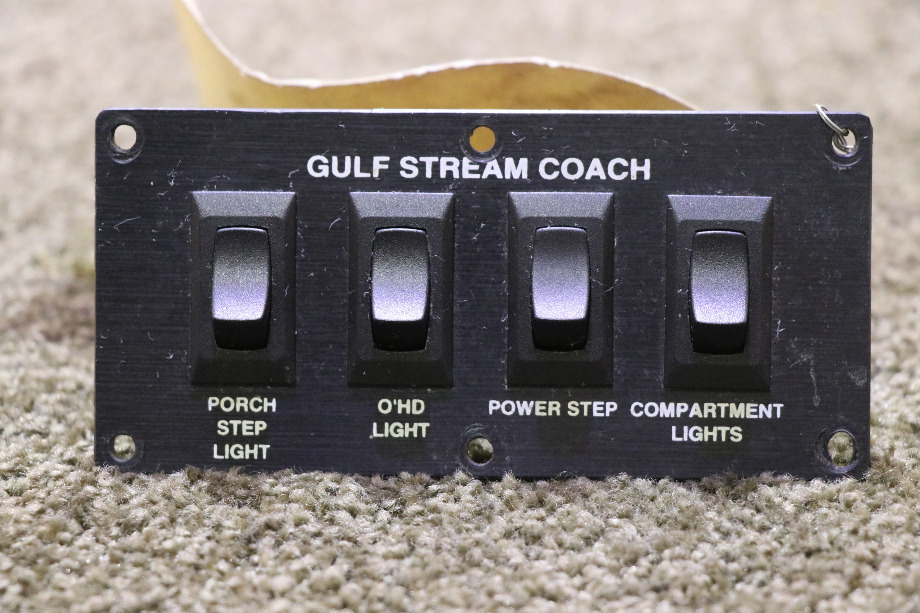 USED GULFSTREAM COACH 4 SWITCH PANEL RV/MOTORHOME PARTS FOR SALE RV Components 