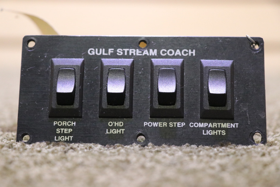 USED GULFSTREAM COACH 4 SWITCH PANEL RV/MOTORHOME PARTS FOR SALE RV Components 