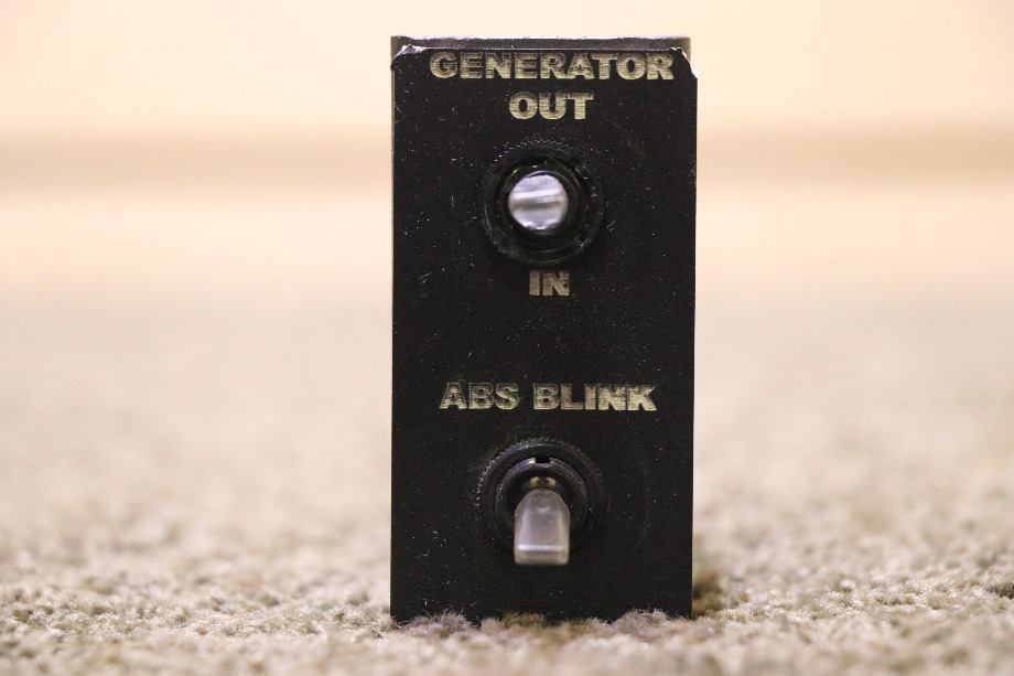 USED RV GENERATOR OUT/IN  & ABS BLINK SWITCH PANEL FOR SALE RV Components 