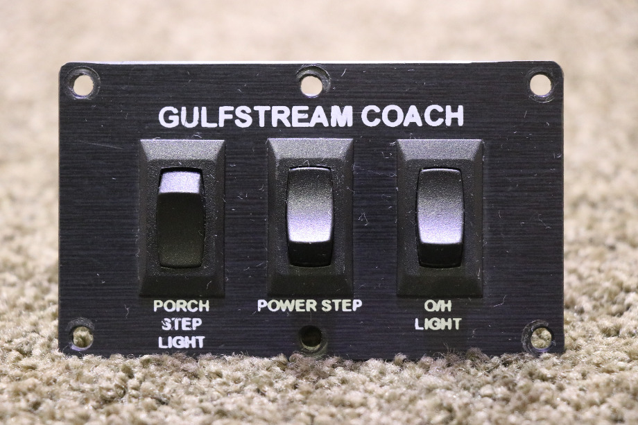 USED GULFSTREAM COACH  PORCH STEP / POWER STEP / OH LIGHT SWITCH PANEL MOTORHOME PARTS FOR SALE RV Components 