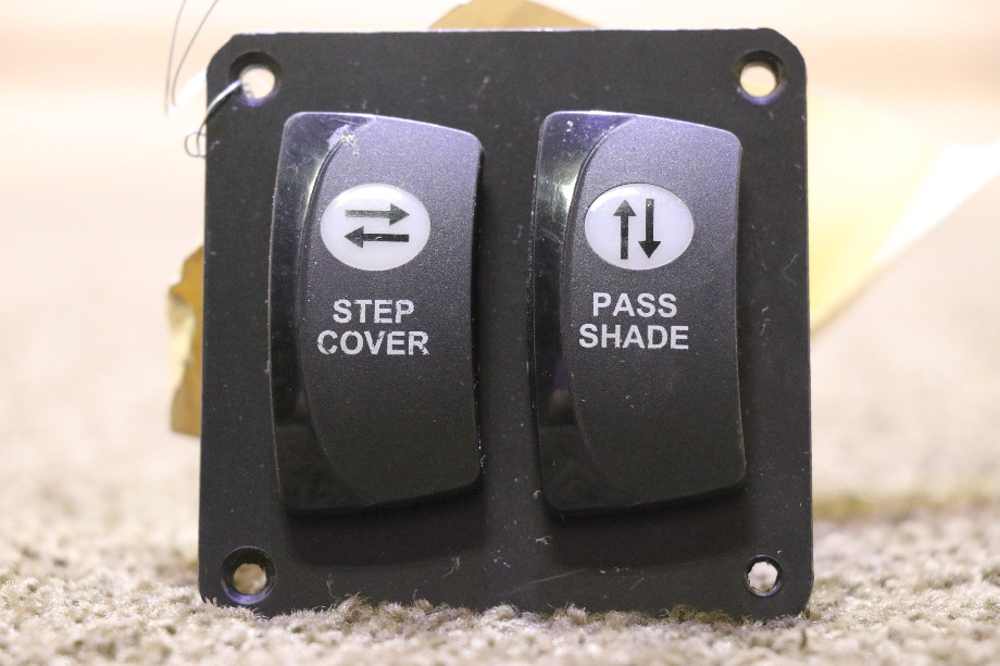 USED STEP COVER & PASS SHADE SWITCH PANEL RV PARTS FOR SALE RV Components 