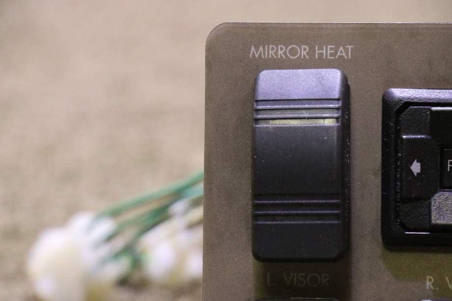 USED MIRROR / VISOR / DOOR LOCK 6 SWITCH PANEL RV/MOTORHOME PARTS FOR SALE RV Components 