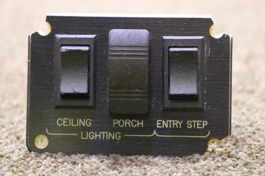 USED RV CEILING / PORCH / STEP SWITCH PANEL FOR SALE RV Components 
