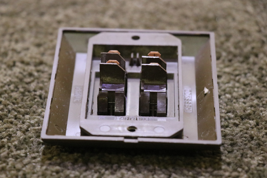 USED DOUBLE ON / OFF SWITCH PANEL RV/MOTORHOME PARTS FOR SALE RV Components 