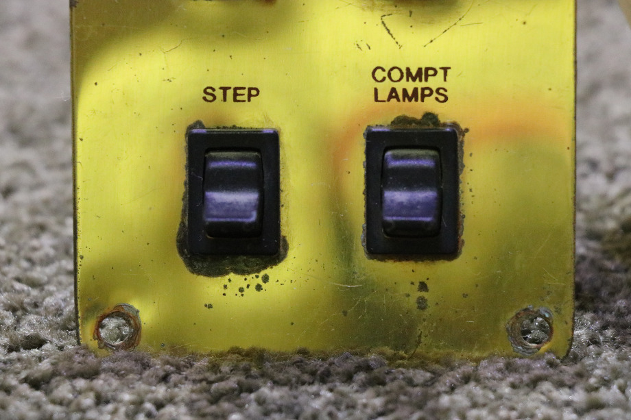 USED A98351-8 PORCH / CEILING / STEP / COMPT LAMPS SWITCH PANEL MOTORHOME PARTS FOR SALE RV Components 