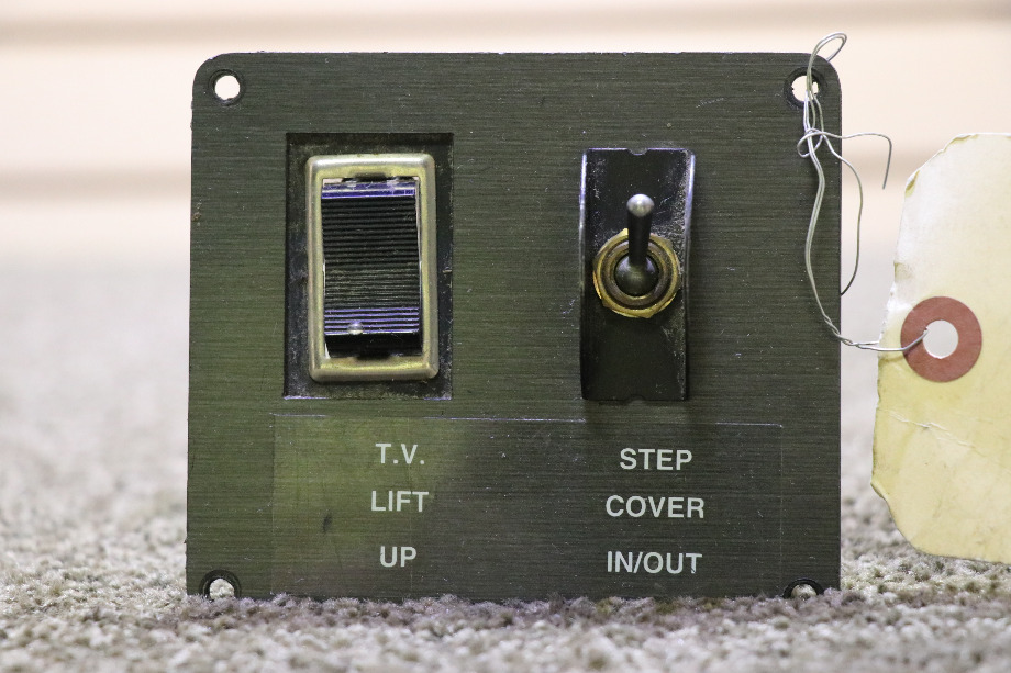 USED RV/MOTORHOME STEP COVER & T.V. LIFT SWITCH PANEL FOR SALE RV Components 