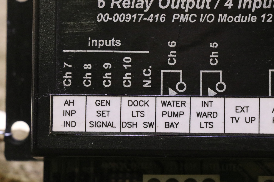 USED INTELLITEC 00-00917-416 6 RELAY OUTPUT / 4 INPUT MODULE RV PARTS FOR SALE RV Components 