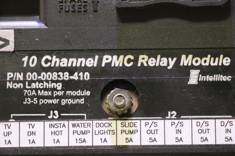 USED INTELLITEC 10 CHANNEL PMC RELAY MODULE 00-00838-410 RV/MOTORHOME PARTS FOR SALE RV Components 