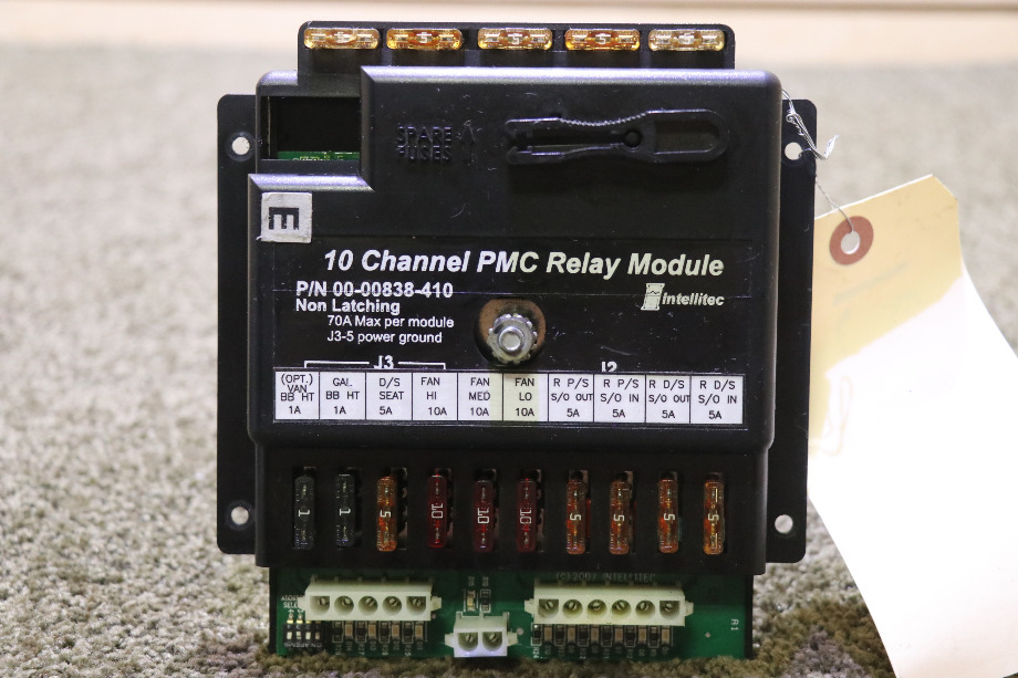 USED RV INTELLITEC 10 CHANNEL PMC RELAY MODULE 00-00838-410 FOR SALE RV Components 
