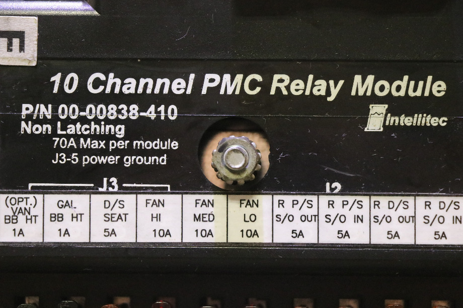 USED RV INTELLITEC 10 CHANNEL PMC RELAY MODULE 00-00838-410 FOR SALE RV Components 