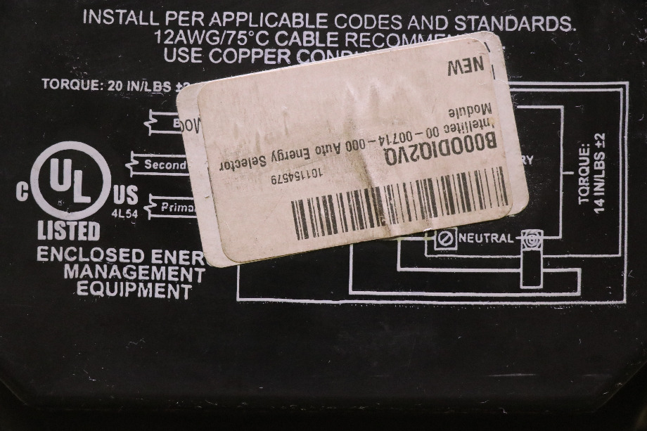 USED INTELLITEC 00-00714-000 AUTOMATIC ENERGY SELECT SWITCH MOTORHOME PARTS FOR SALE RV Components 