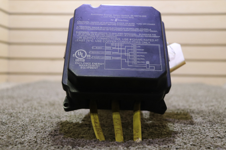 USED RV AUTOMATIC ENERGY SELECT SWITCH 00-00714-000 BY INTELLITEC FOR SALE RV Components 