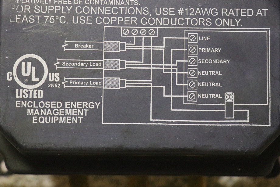 USED RV AUTOMATIC ENERGY SELECT SWITCH 00-00714-000 BY INTELLITEC FOR SALE RV Components 