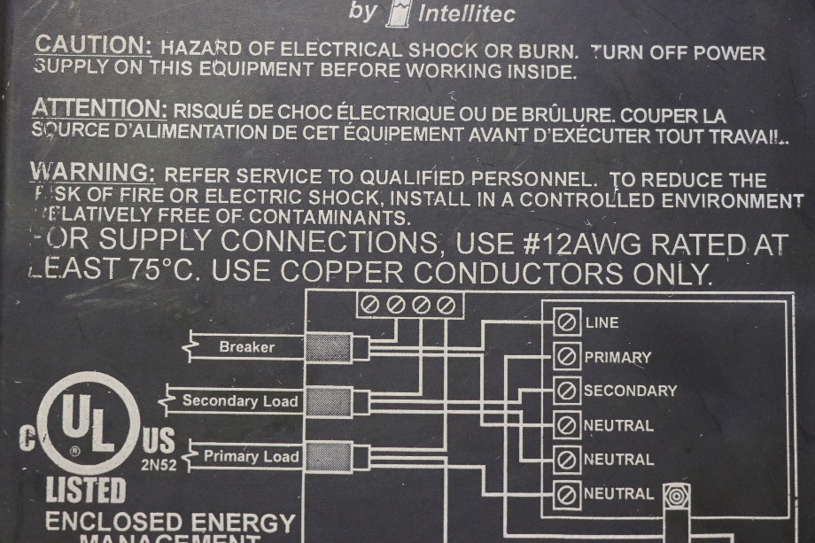 USED RV AUTOMATIC ENERGY SELECT SWITCH 00-00714-000 BY INTELLITEC FOR SALE RV Components 