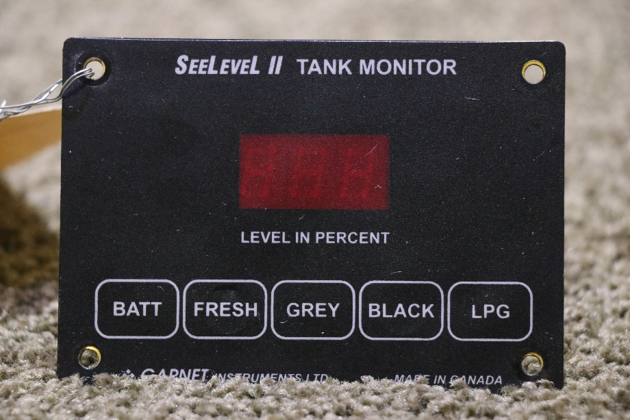 USED SEELEVEL II TANK MONITOR PANEL RV/MOTORHOME PARTS FOR SALE RV Components 
